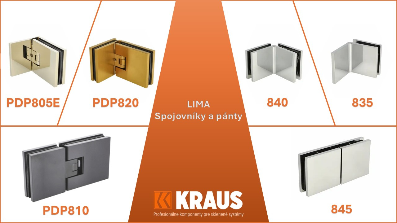 Kyvný pánt LIMA , sklo-sklo 90°