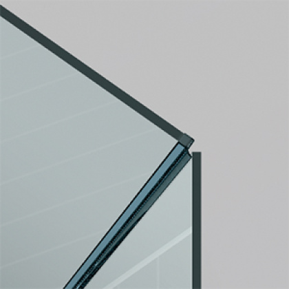 Vertikální profil pro spoj sklo-sklo 135 °