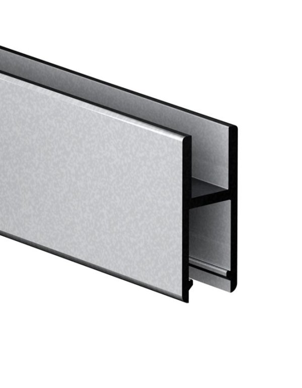 SPODNÍ LIŠTA NA SKLO TLOUŠŤKY 10-12.76mm