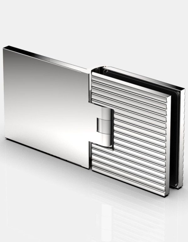 FLAMEA+ LINEA kyvný pant, podélná upevňovací deska, stěna-sklo 180°
