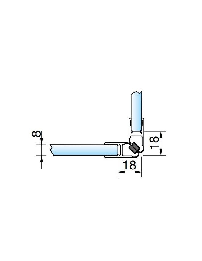 Magnetické těsnění na 90 °