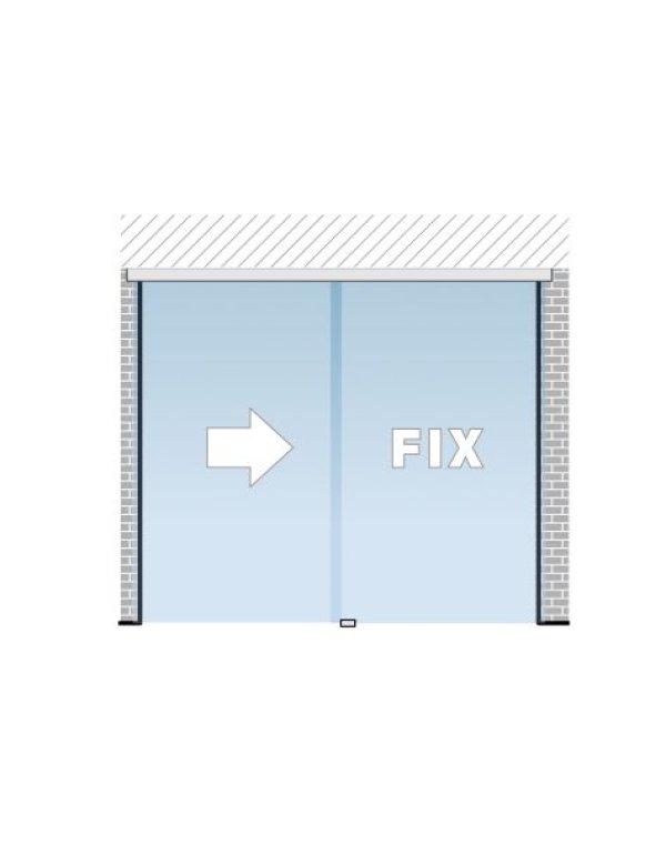 Portavant 80 Automatic set určený pro montáž fixního panelu do stropu