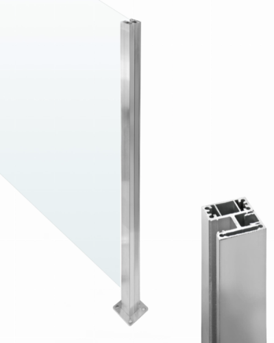 Levý krajní hranatý sloupek uzavřen