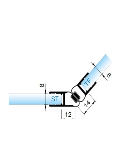 Magnetické těsnění na 135 °