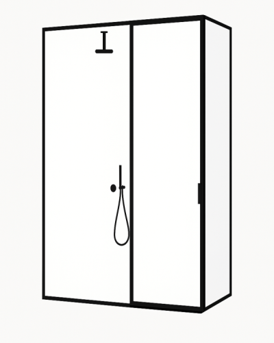 SET 4 pivotového rámového systému do sprchy VANITY