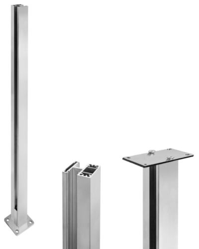 Středový hranatý sloupek na madlo