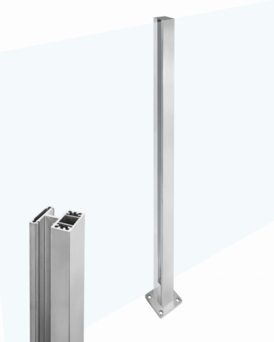 Středový hranatý sloupek uzavřen