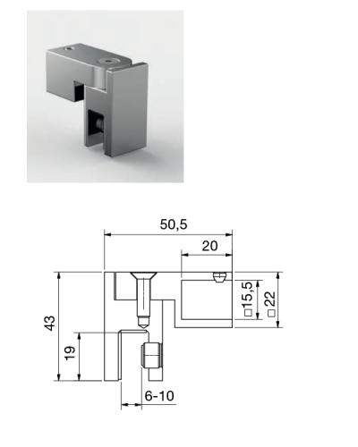 upevnenie stabilizačnej tyče na sklo