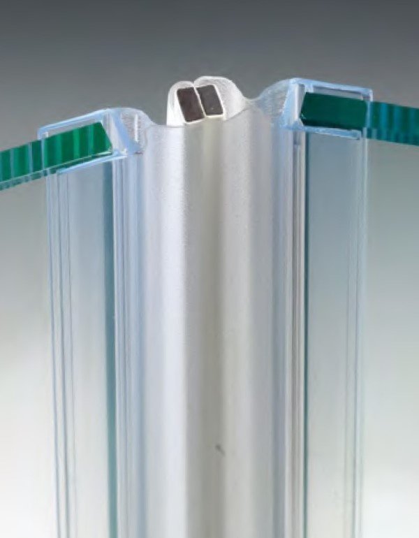 MAGNETICKÉ TĚSNĚNÍ SKLO-SKLO OD 90 ° DO 180 °