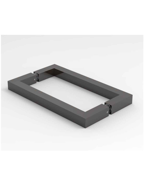 oboustranné hranaté madlo ve tvaru "O"