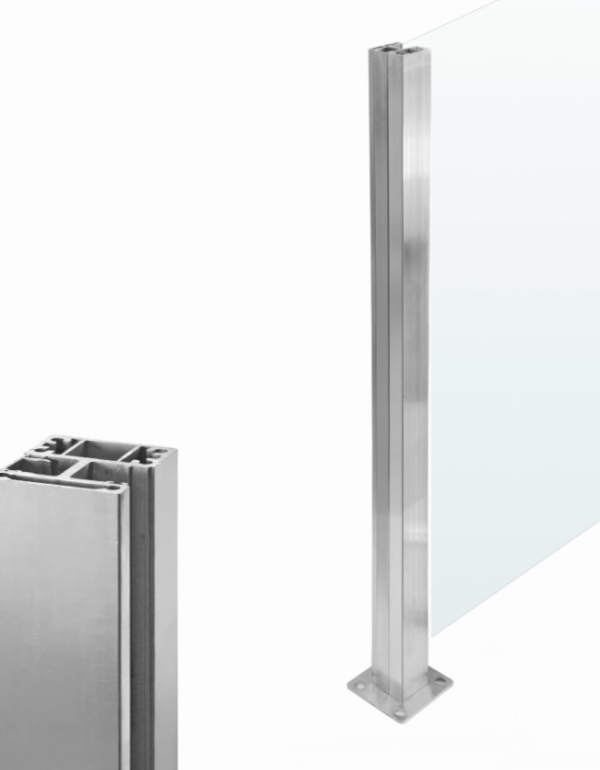 Pravý krajní hranatý sloupek uzavřen