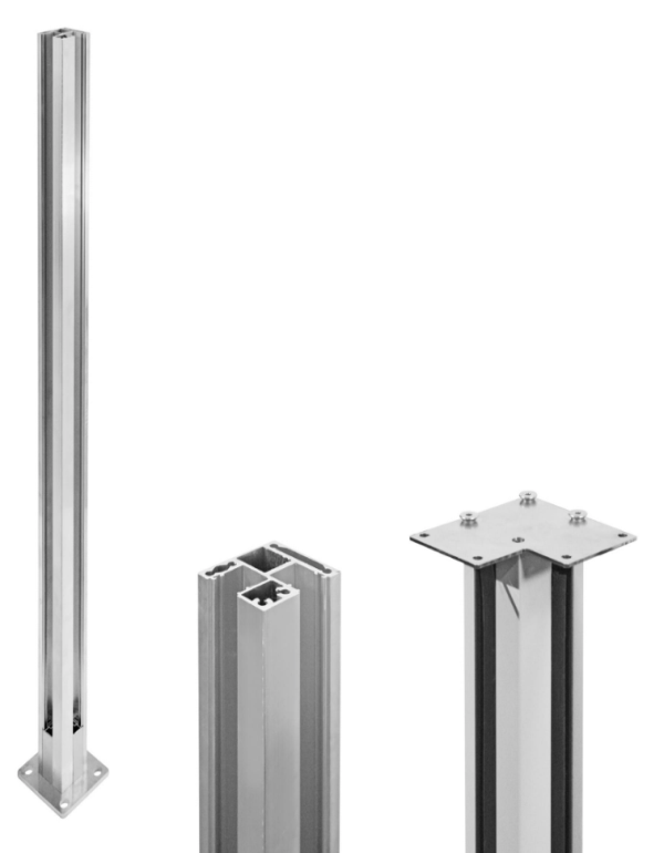 Rohový hranatý sloupek na madlo