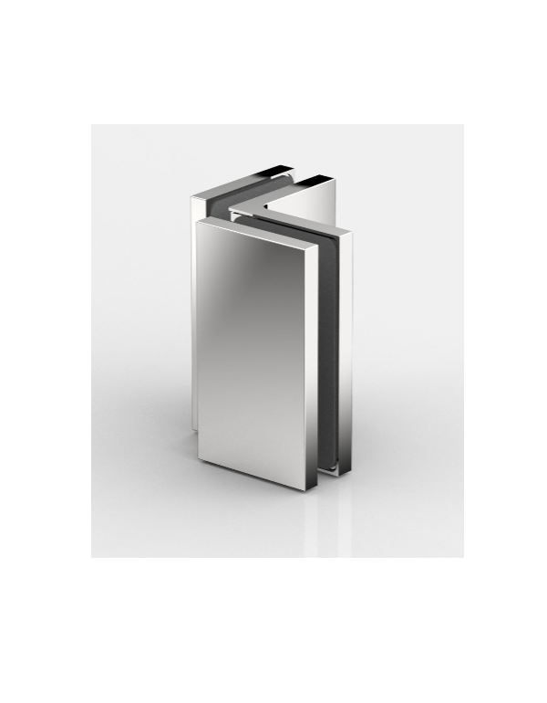 Saunový pevný úchyt PONTERE+, sklo-sklo 90°