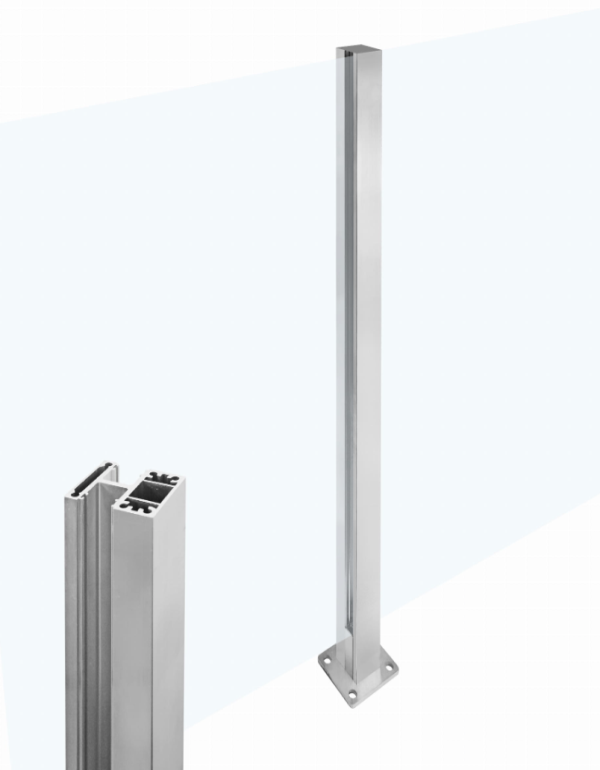 Středový hranatý sloupek uzavřen