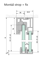 Krycia lišta na Profil Portavant 120