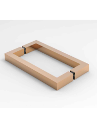 oboustranné hranaté madlo ve tvaru "O"