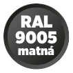 RAL 9005 matná
